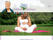 Tablet Screenshot of childbirthwithgrace.com